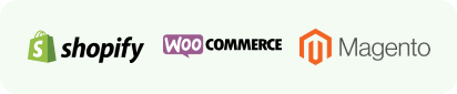 Shopify, Woocommerce, Magento