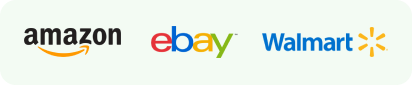 Amazon, Ebay, Walmart